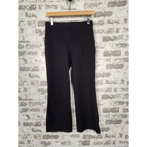 Quince Ultra Stretch Ponte Straight Leg Pants Small Black‎ DKBIZ01